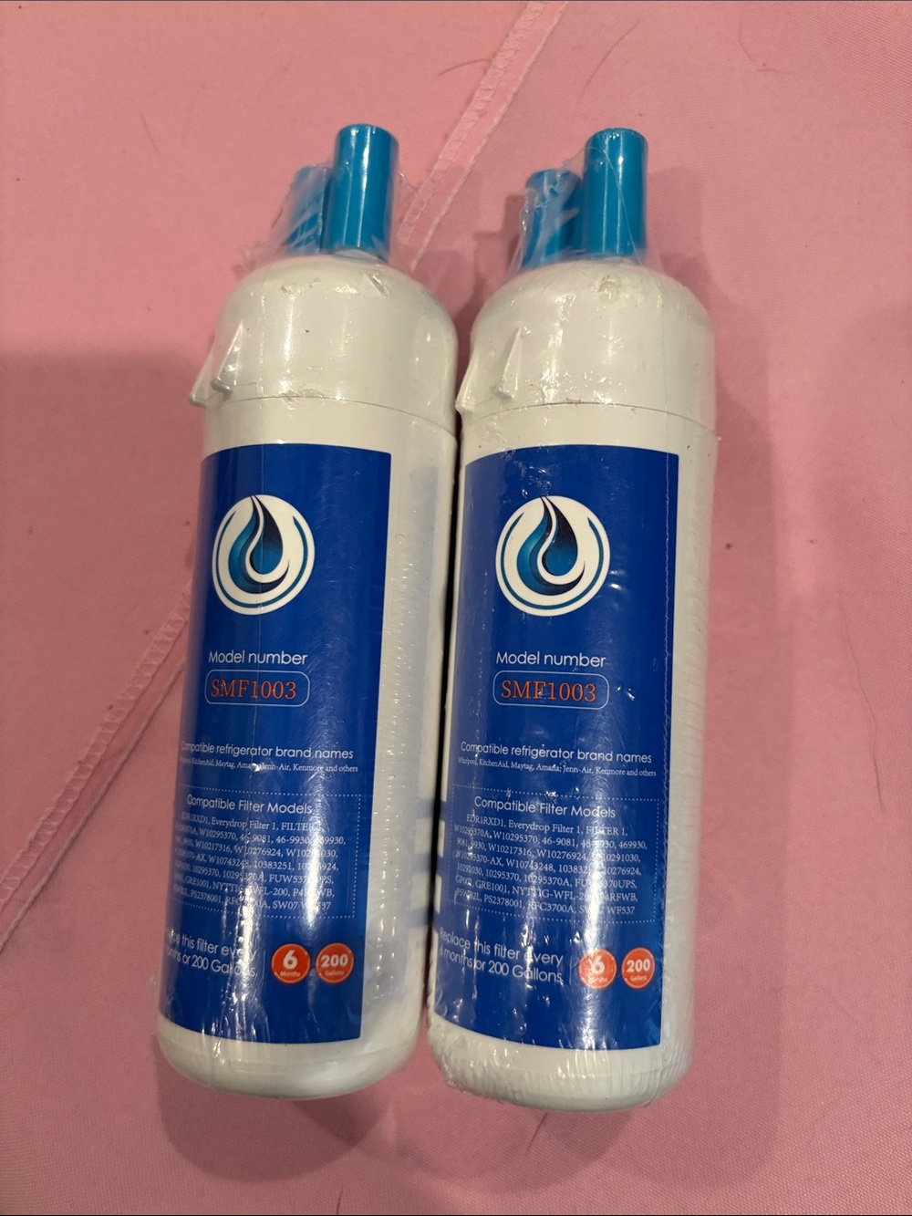 SMF1003 Refrigerator Water Filters. Set of 2